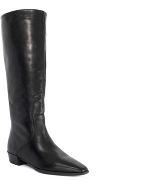 Dune Torrie Low-Heel Knee-High Boots - Black