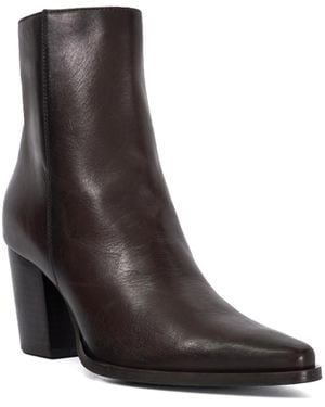 Dune Paxten Western Ankle Boots - Brown