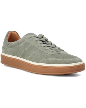 Dune Tony Suede Lace-Up Trainers - Natural