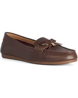 Dune Girella Bow-Detail Loafers - Brown
