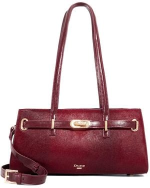 Dune Depend Leather Shoulder Bag - Red