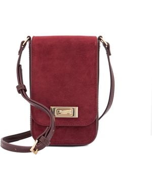 Dune Dinkydiscreet Clasp-Detail Cross-Body Bag - Red