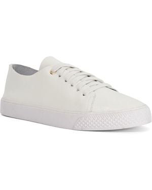 Dune Ellvie Leather Trainers - White