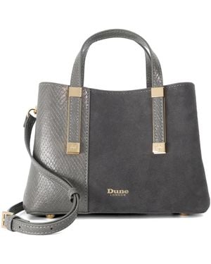 Dune Dinkydorry P Textured Tote Bag - Grey