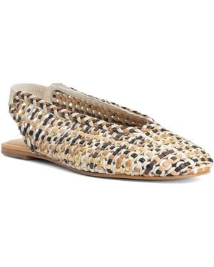 Dune Hollianne Braided Leather Slingback Sandals - Natural