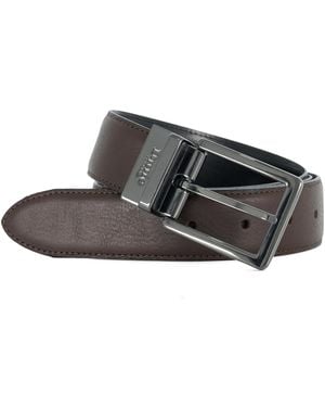 Dune Oakem Leather Belt - Brown