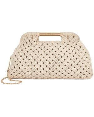 Dune Elsabeth Raffia Bag With Handles - Natural