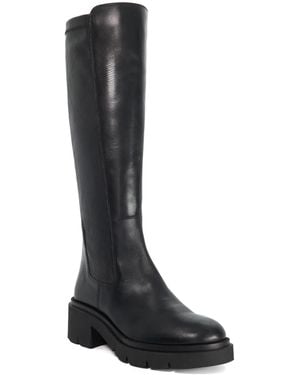 Dune Toni Slip-On Knee-High Boots - Black