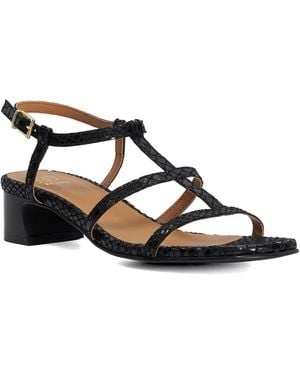 Dune Justly Block Heel Sandals - Black