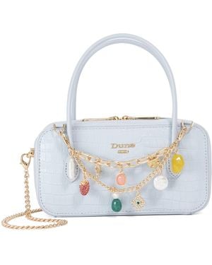 Dune Song Charm Chain Bag Top Handle Bag - Blue