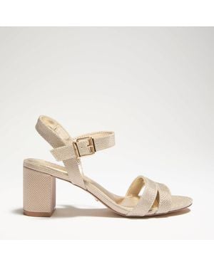 Dune Wf Merisa Wide-Fit Block-Heel Sandals - White