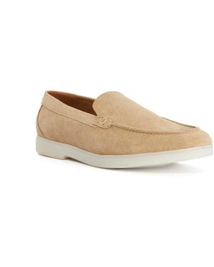 Dune Boltman Suede Casual Loafers - Natural