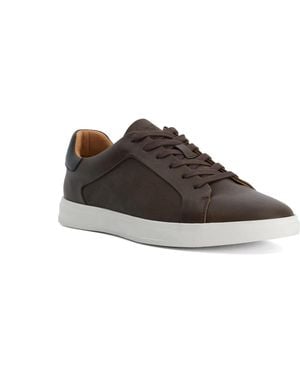 Dune Traces Lace-Up Trainers - Brown