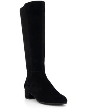 Dune Wf Tayla Wide Fit Stretch Knee-High Boots - Black