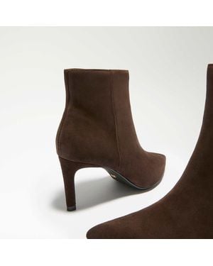 Dune Obsessively High Heel Ankle Boots - Brown