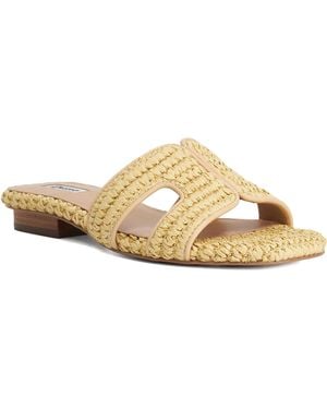 Dune Loupes Slider Sandals - Natural