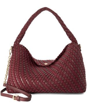 Dune Deliberate L Woven Shoulder Bag - Purple