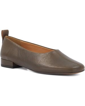 Dune Highmark Low-Heel Ballet Court Shoes - Brown