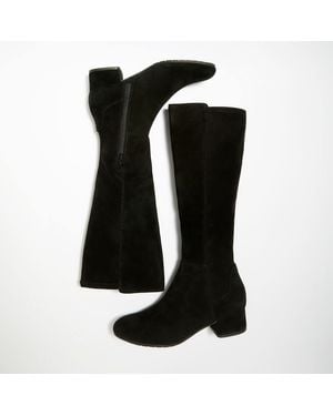 Dune Wf Tayla Wide Fit Stretch Knee-High Boots - Black