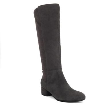 Dune Wf Tayla Wide Fit Stretch Knee-High Boots - Black