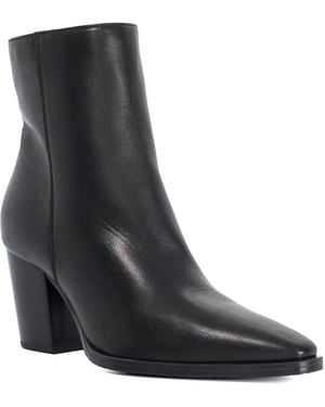 Dune Papped Heeled Ankle Boots - Black