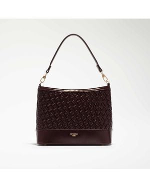 Dune Delphina Woven Shoulder Bag - Brown