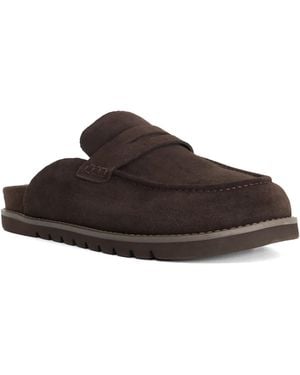 Dune Goldens M Suede Slip-On Mules - Brown