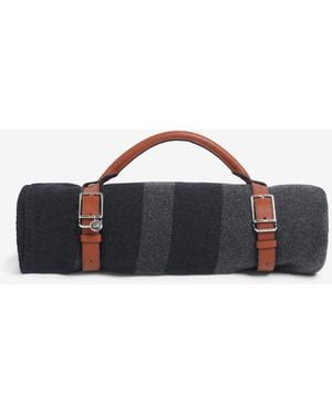 dunhill Luxury Cashmere Blanket & Carrier - Blue