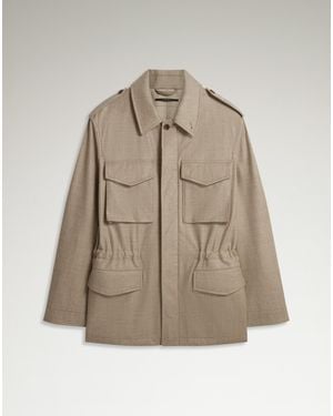 dunhill Luxury Wool Field Jacket - Natural