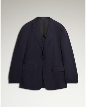 dunhill Homme Luxury Veste En Laine Résistante Cavendish - Bleu