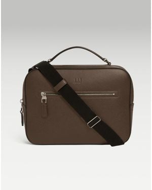 dunhill Herren Luxury Leather Cadogan Tasche Mit Griff An Der Oberseite - Braun