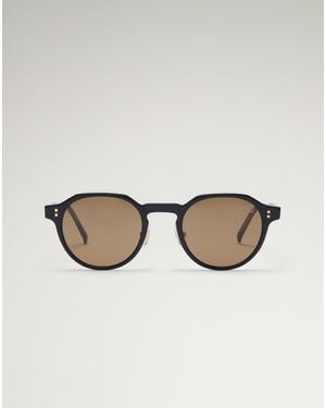 dunhill Uomo Luxury Occhiali Da Sole Con Montatura Rotonda - Neutro