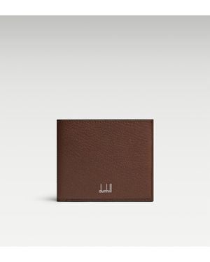dunhill Herren Luxury Leather Brieftasche Aus Duke Fine Leather Mit 4 Kartenfächern Und Münzfach - Braun