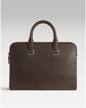 dunhill Luxury Leather Cadogan Slim Double Document Case - Brown