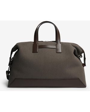 dunhill Herren Luxury Leather 1893 Harness Reisetasche Aus Webstoff - Schwarz