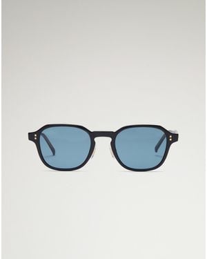 dunhill Uomo Luxury Occhiali Da Sole Con Montatura Rettangolare - Blu