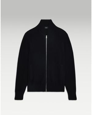 dunhill Herren Luxury Bomberjacke Aus Baumwolle Und Kaschmir - Schwarz