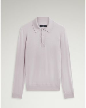 dunhill Uomo Luxury Polo A Maniche Lunghe - Grigio