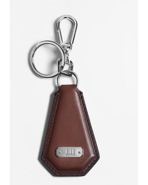 dunhill Herren Luxury Leather 1893 Harness Tab Schlüsselanhänger - Weiß