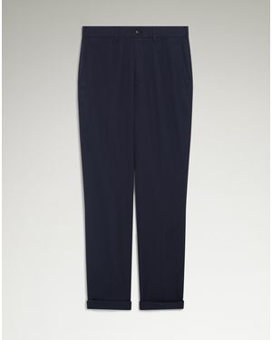 dunhill Herren Luxury Couture-Chinohose Aus Baumwoll-Gabardine - Blau