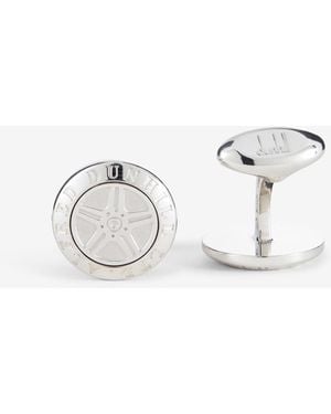 dunhill Luxury Tyre Cufflinks - White