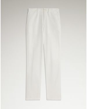 dunhill Luxury Cotton Gabardine Tailored Chinos - White