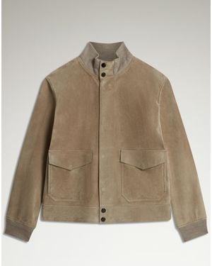 dunhill Uomo Luxury Giacca Harrington - Marrone