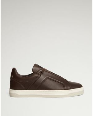 dunhill Luxury Tailored Leather Sneakers - Brown