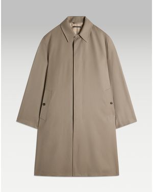 dunhill Herren Luxury Car Coat Aus Wolltwill - Natur
