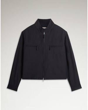 dunhill Luxury Technical Wool Racing Blouson - Blue
