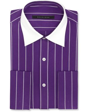 slim fit dress slacks Van Heusen Navy Blue Polka Dot Fitted Long Sleeve Shirt  Bradford Trading  Limited