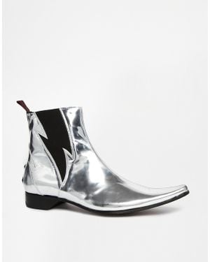 Jeffery West Lightning Chelsea Boots - Metallic