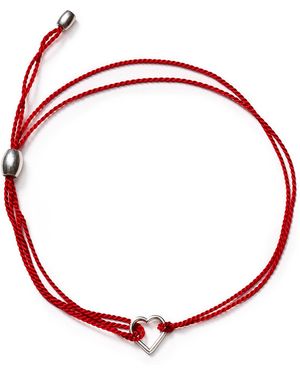 ALEX AND ANI Kindred Cord (red) Heart Bracelet, Charity By Design Collection