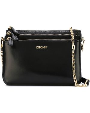 DKNY Triple Zip Crossbody Bag - Black